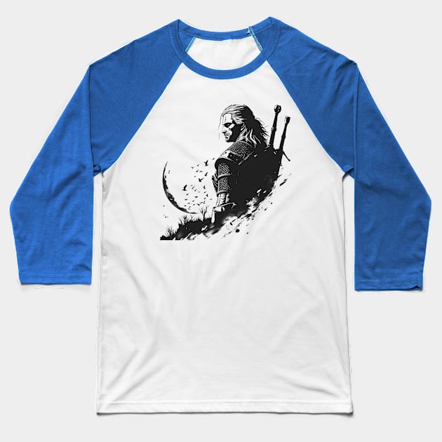 witcher Baseball T-Shirt by weirdesigns